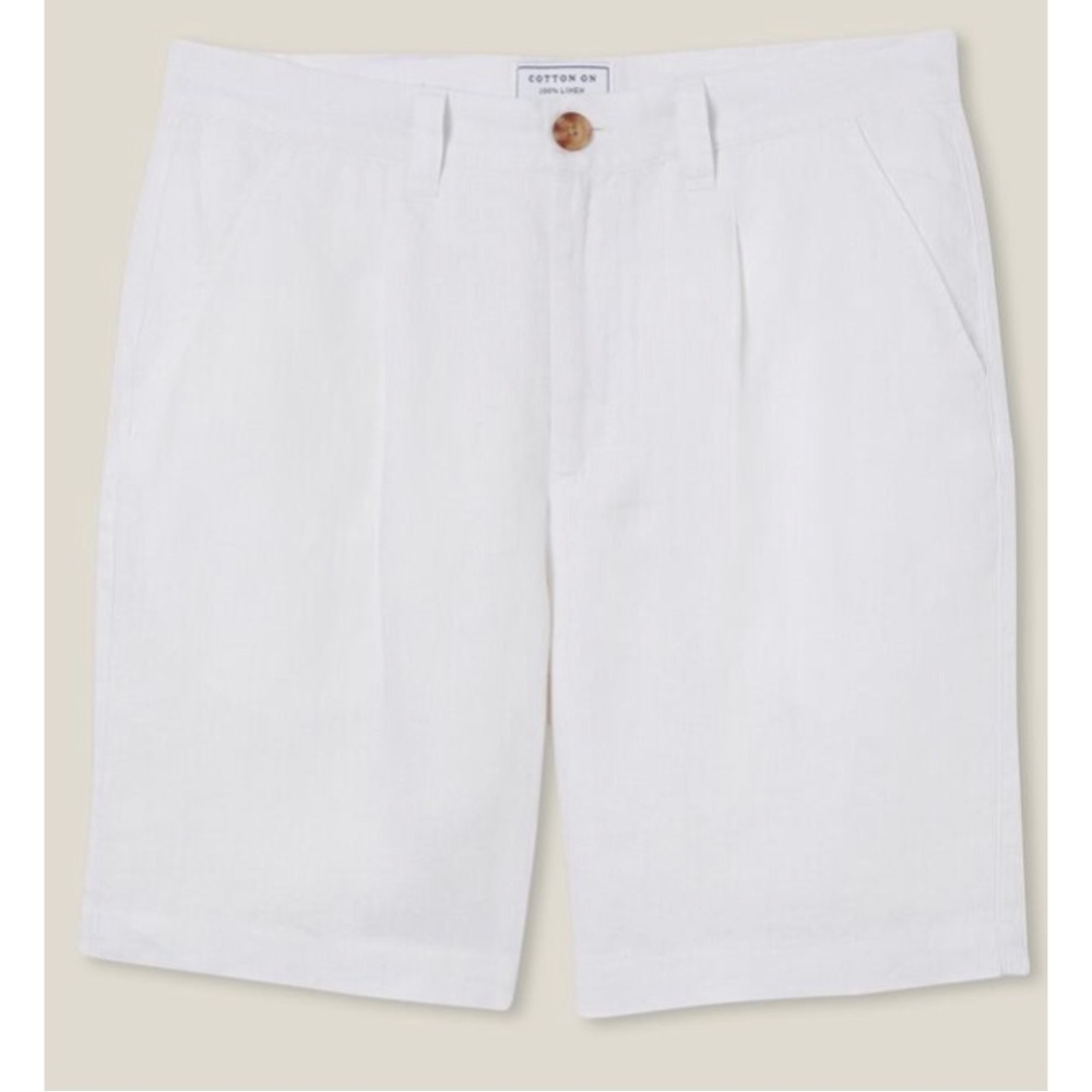 Cotton On: Linen Pleat Short Nwt